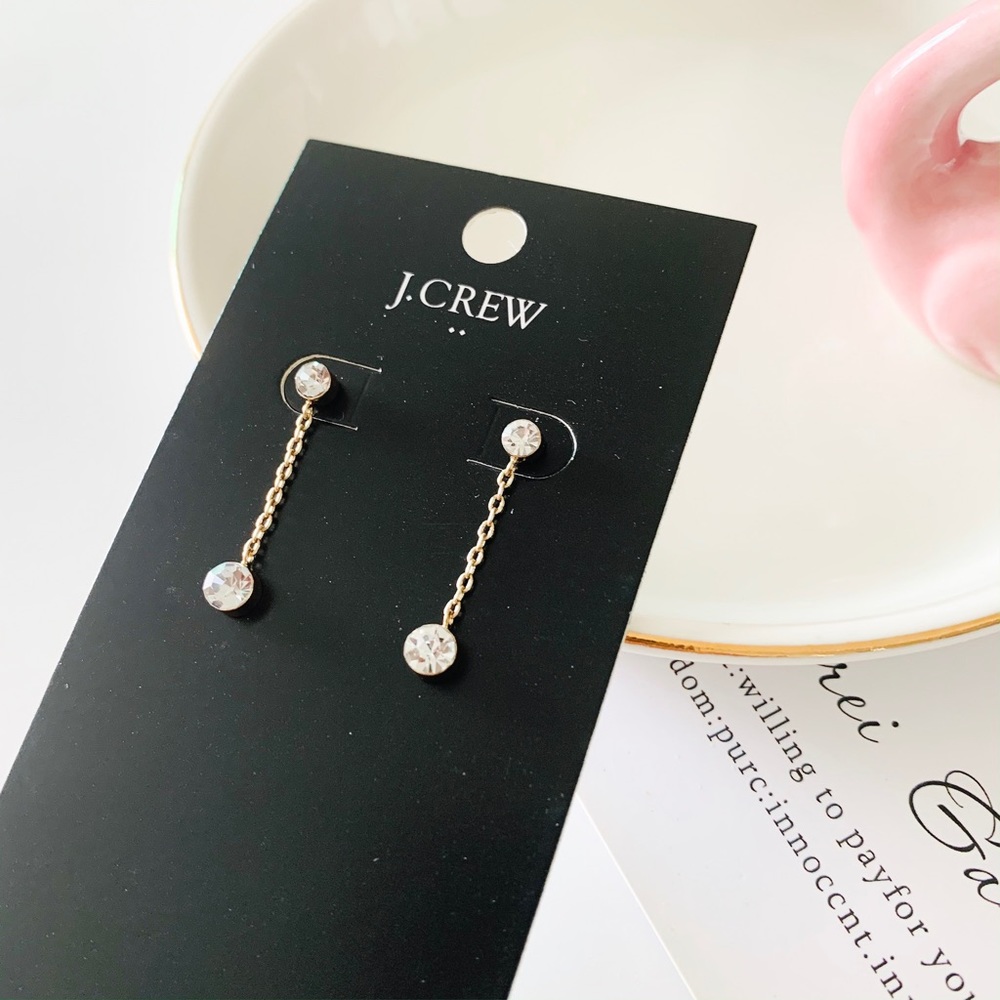 ❗️HARD TO FIND❗️J. Crew Dainty Crystal Drop Earrings